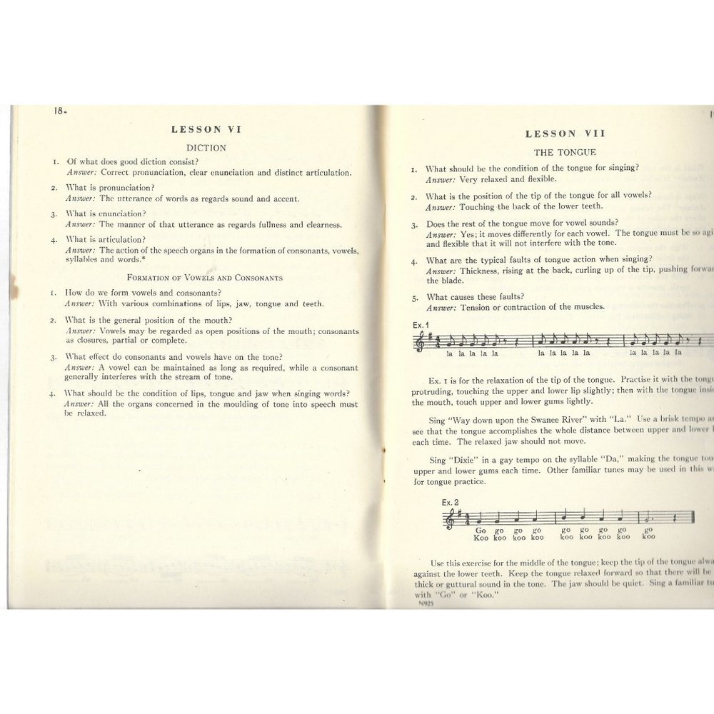 Simplified Vocal Training Nicoll Dennis Fischer Softcover 1940 - Picture 5 of 5